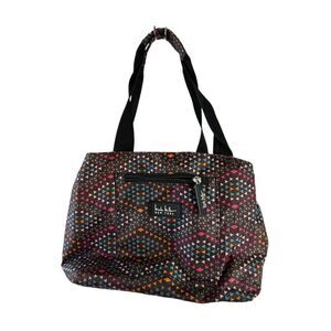 Nicole Miller insulated lunch box black colors‎ zippers